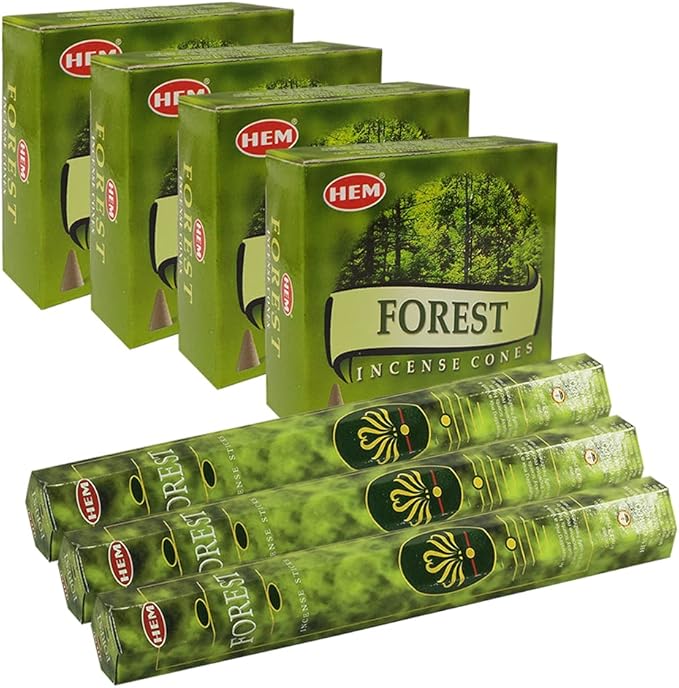 Forest Incense Sticks and Cone Incense Holder Variety Pack Bundle insence insense inscents insienso TRUMIRI