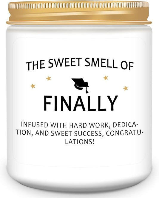 Homsolver Funny Graduation Gifts for Her Him, College, High School, Masters Degree, Phd, Nurse Graduation Gifts for Women & Men, Scented Candles