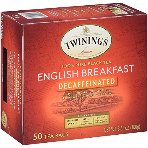 Twinings English Breakfast Tea, Decaffeinated Black Tea - Lively and Refreshing Decaf Tea Bags Individually Wrapped, 50 Count (Pack of 2) - Bloomnest