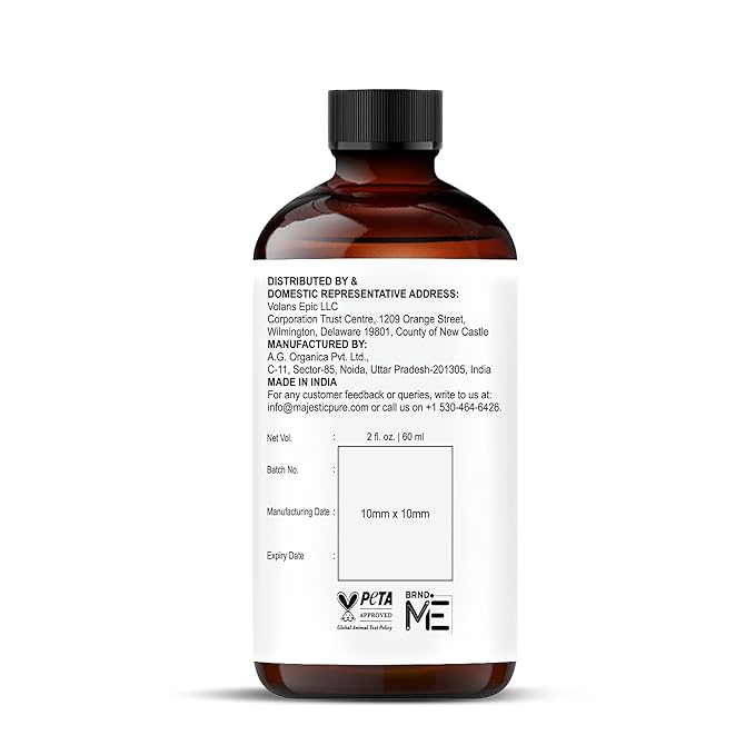 Majestic Pure Vanilla Essential Oil with Glass Dropper - 2 Fl Oz - 100% Pure and Natural Vanilla Oil - Premium Grade Essential Oils for Diffuser, Aromatherapy, Soap and Candle Making - Bloomnest
