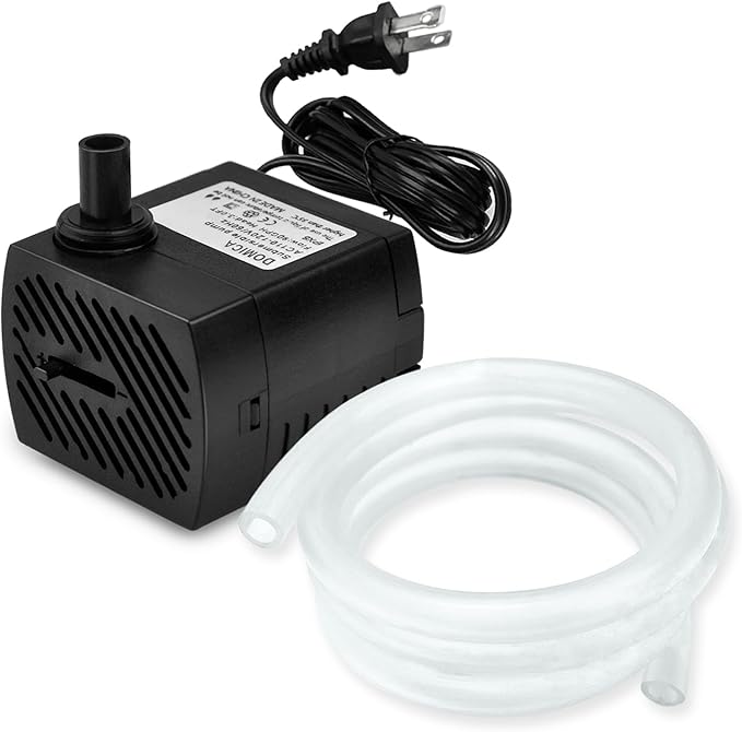 DOMICA (80GPH 4W) Mini Submersible Water Pump with 2.2FT Tube for Pond, Aquariums, Fish Tank, Hydroponics, Tabletop Fountain, Pet Fountain, Indoor or Outdoor Fountain Pump - Bloomnest