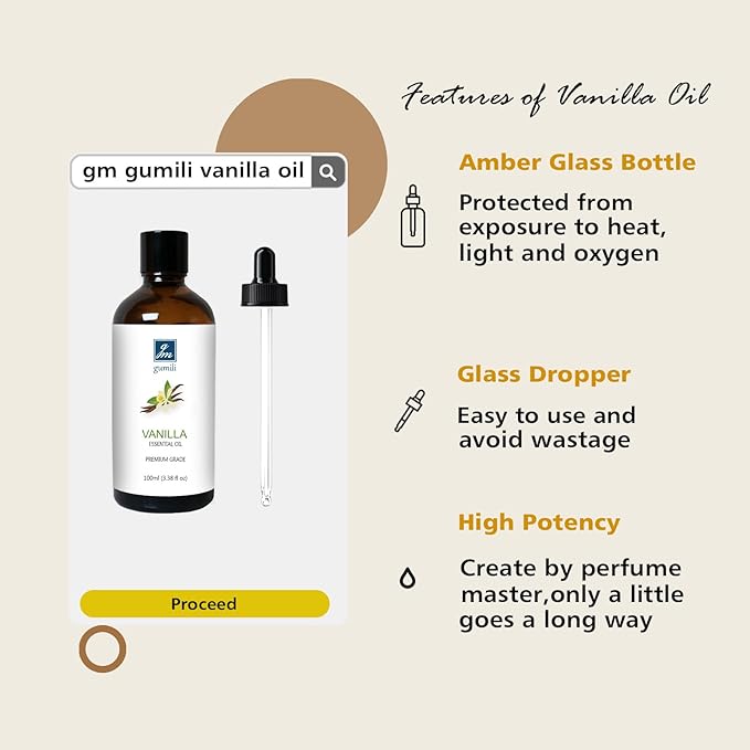 Vanilla Essential Oil 200ML, Natural Vanilla Oil Scented Oils for Aromatherapy & Diffuser-100ML(Pack of 2) - Bloomnest