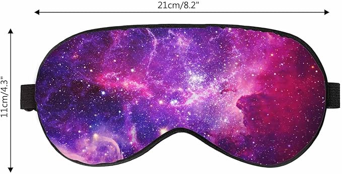Space Cosmos Sleep Eye Mask Star Nebula Bursting Galaxy Elements Men Women Sleep Mask with Adjustable Strap Eye Cover Eye Shade for Travel, Nap,Meditation - Bloomnest