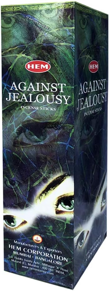Against Jealousy Incense Sticks and Incense Stick Holder Bundle Insence Insense Hem Incense Sticks