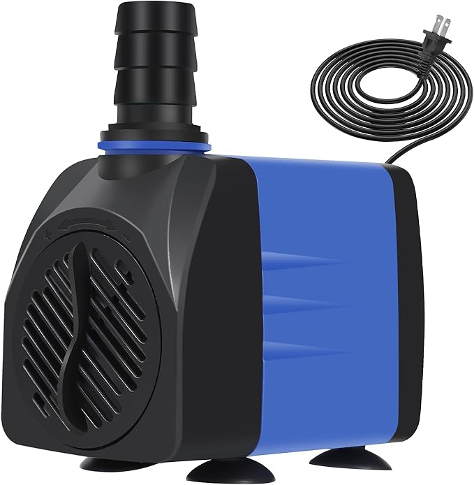 AQUANEAT Small Fountain Pump, 480 GPH Submersible Water Pump for Aquarium Fish Tank, Outdoor Water Fountain, Hydroponics, Pond Filter Pump - Bloomnest