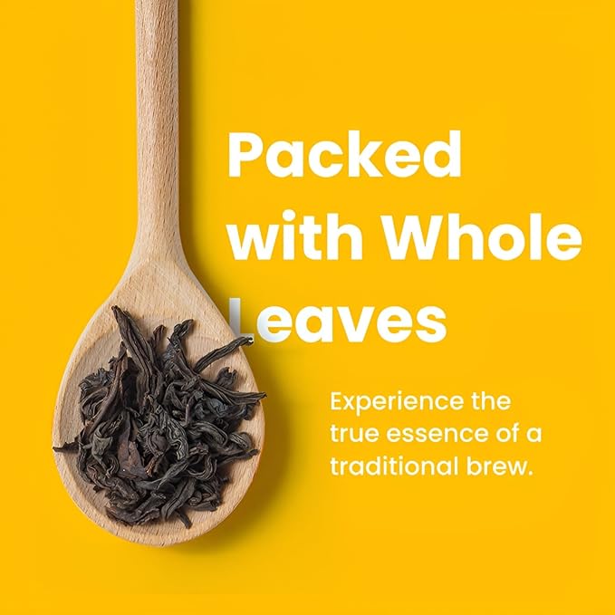 Teaniru, Lemon Ginger Black Tea - 100 Pyramid Tea Bags in Individual Sachets | Detox Tea - Medium Caffeine | 100% Natural Ingredients, Pure Leaf Tea - Brew Hot or Cold - Bloomnest
