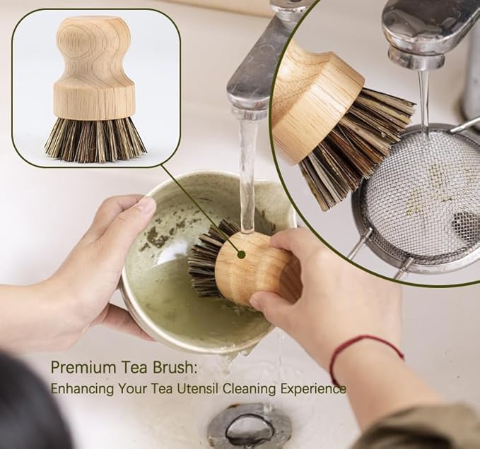 Japanese Matcha Set, Matcha Bowl with Spout and Coaster, Matcha Whisk and Holder, Sifter, Scoop, Spoon, Cleaning Brush,10 Pcs Complete Ceramic Matcha Kit - Bloomnest