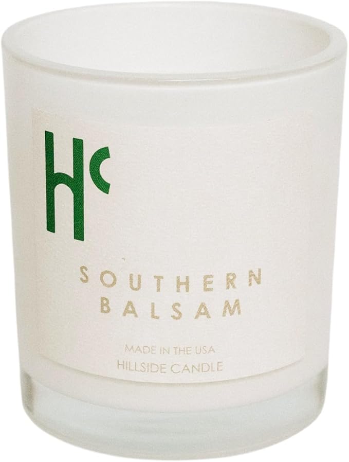 Southern Balsam Single Wick Soy Candles, Luxury Scented Candles for Home - Up to 60 Hour Burn Time, Cruelty-Free Soy Wax Blend - Cedarwood Fragrance, Notes of Eucalyptus & Amber (9 oz) - Bloomnest