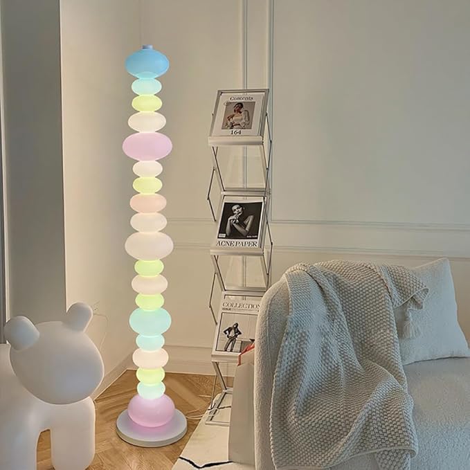 Nordic Children Floor Lamp Color Modern Family Iiving Room Bedroom Creativity LED Decorative Atmosphere (N) - Bloomnest