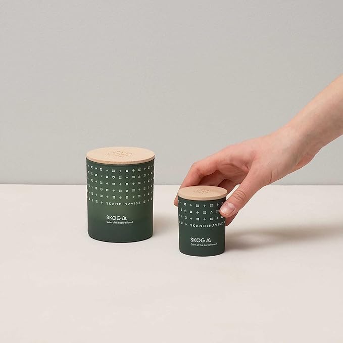 Skandinavisk Skog 'Forest' Scented Candle. Fragrance Notes: Pine Needles and Fir Cones, Birch Sap and Lily of The Valley. 7.0 oz. - Bloomnest