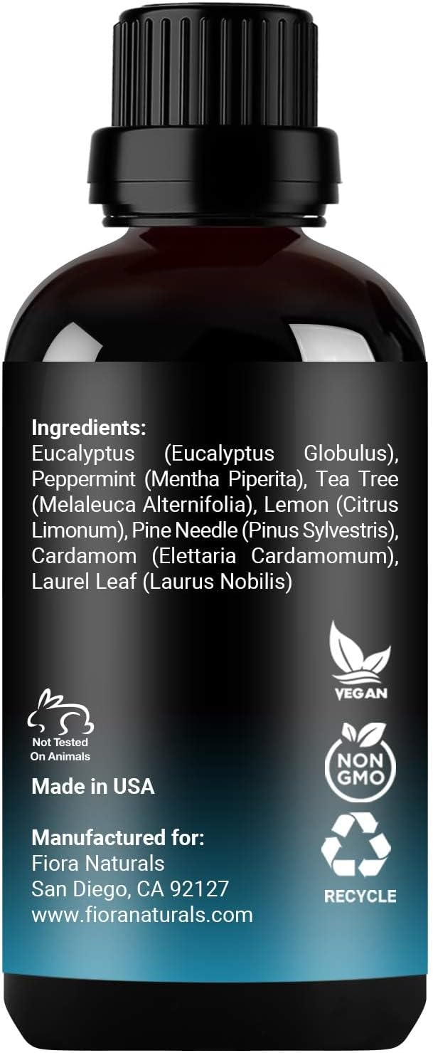Breathe Essential Oil for Diffuser - Essential Oil Blend with Eucalyptus Peppermint Tea Tree and Peppermint, Breathe Easy Essential Oil for Humidifier, Rub, and Aromatherapy - Bloomnest