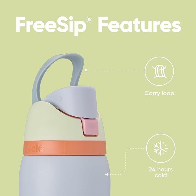 Owala FreeSip Insulated Stainless Steel Water Bottle with Straw for Sports, Travel, and School BPA-Free Sports Water Bottle, 32 oz, Beach House Owala