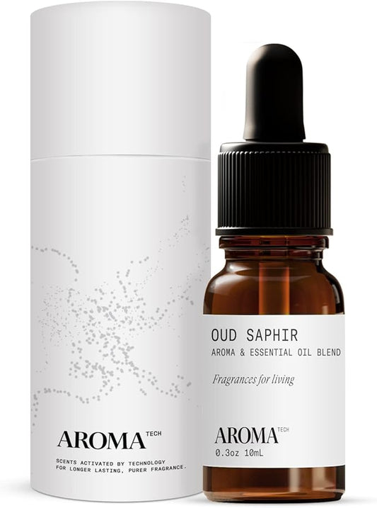 Aromatech Oud Saphir Aroma Essential Oil Blend: Luxury Hotel Inspired Aromatherapy with for Ultrasonic Diffusers & Nebulizers - 0.3 fl oz, 10 mL - Bloomnest