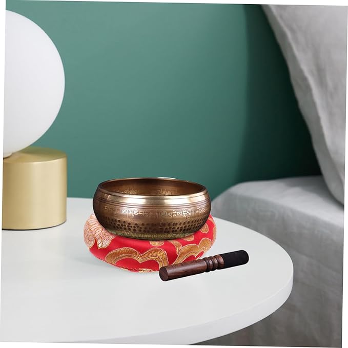 BESPORTBLE 3pcs Durable Singing Bowl Cushions Handmade Cotton Pads with Vintage Design for Meditation and Sound Therapy for Bowls and Buddhism Practices - Bloomnest
