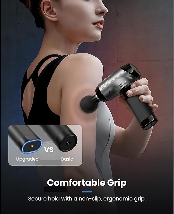 BOB AND BRAD T2 Pro Massage Gun with Heat and Cold, Deep Tissue Percussion Massager Gun, Muscle Massager, Electric Back Massagers for Professional Athletes Home Gym, FSA and HSA Eligible - Bloomnest