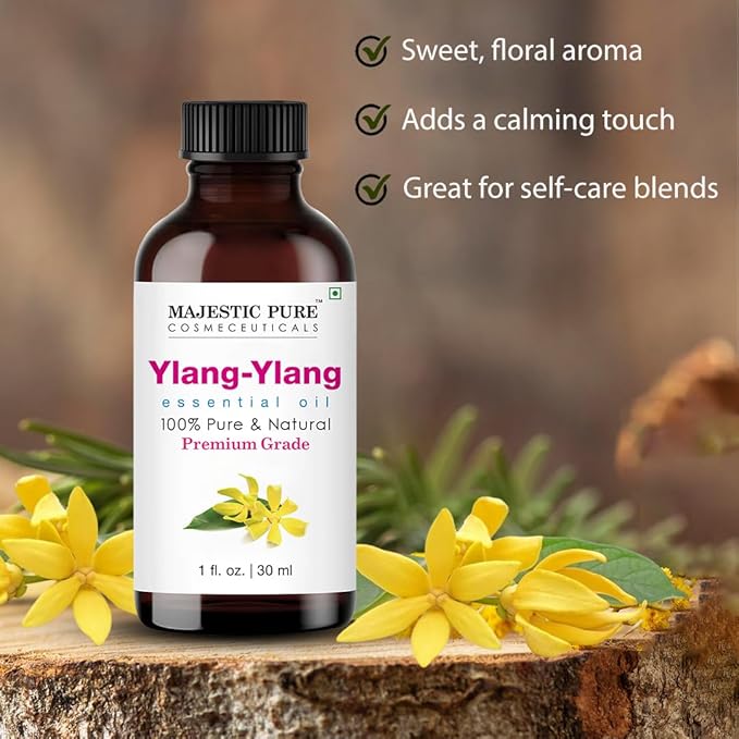 Majestic Pure Ylang Ylang Essential Oil with Glass Dropper - Huge 4 Fl Oz - 100% Pure and Natural Black Pepper Oil - Premium Grade Essential Oils for Diffuser, Aromatherapy, Soap and Candle Making - Bloomnest