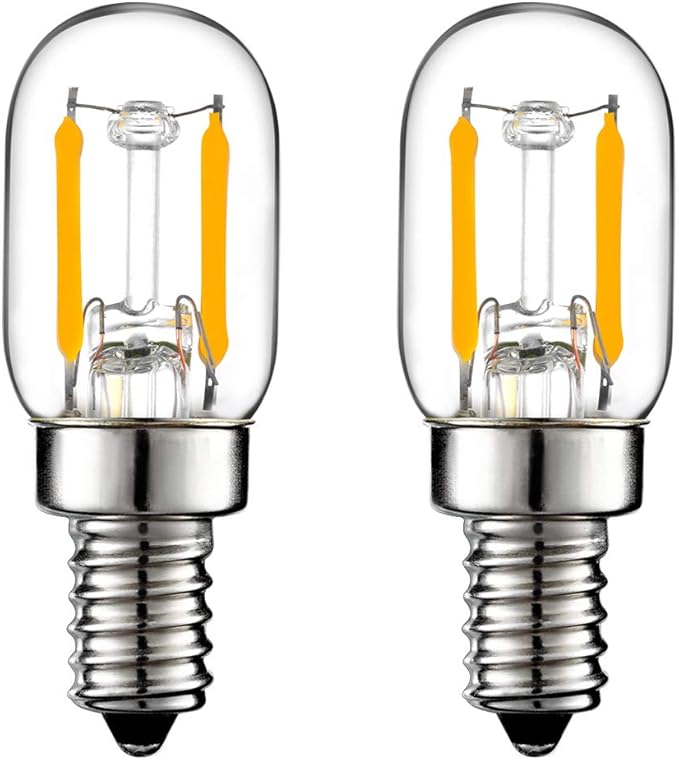 LiteHistory E12 1 watt Equal 15w Night Light Bulbs 150lm Himalayan Salt lamp Bulb 2700K t22 t7 led Bulb 2Pack - Bloomnest