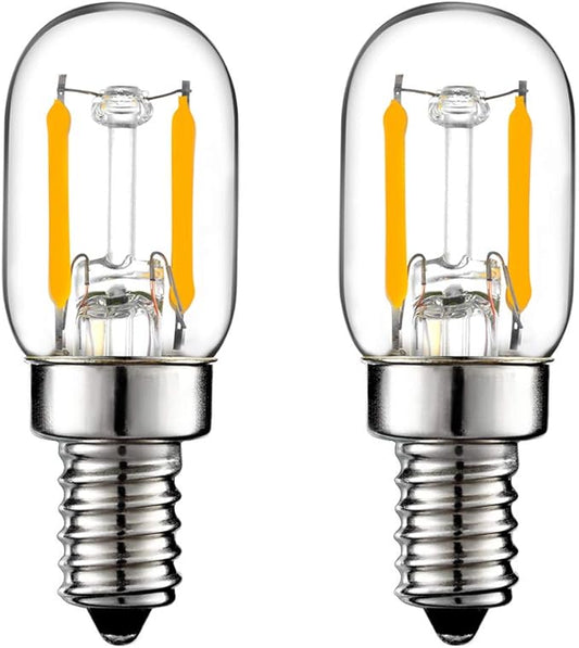 LiteHistory E12 1 watt Equal 15w Night Light Bulbs 150lm Himalayan Salt lamp Bulb 2700K t22 t7 led Bulb 2Pack - Bloomnest
