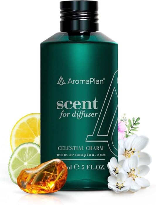 AromaPlan Hotel Scents Celestial Charm 5 Fl Oz (148ml), Home Luxury Aroma & Hotel Fragrance Diffuser Oil- Hotel Diffuser Oil for Aromatherapy- USA Made, Bigger Bottle, Bolder Aroma & Longer Lasting - Bloomnest