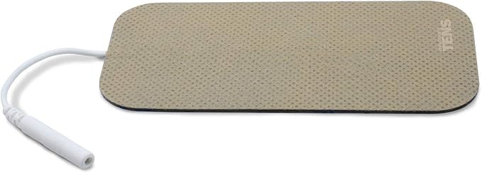 Discount TENS Brand Premium Wired Electrode Pads Compatible with TENS 7000 – 8 Pack of Large 2"x4" Self-Adhesive Replacement Electrodes for TENS EMS Units with 2mm Pin Connectors Discount+TENS