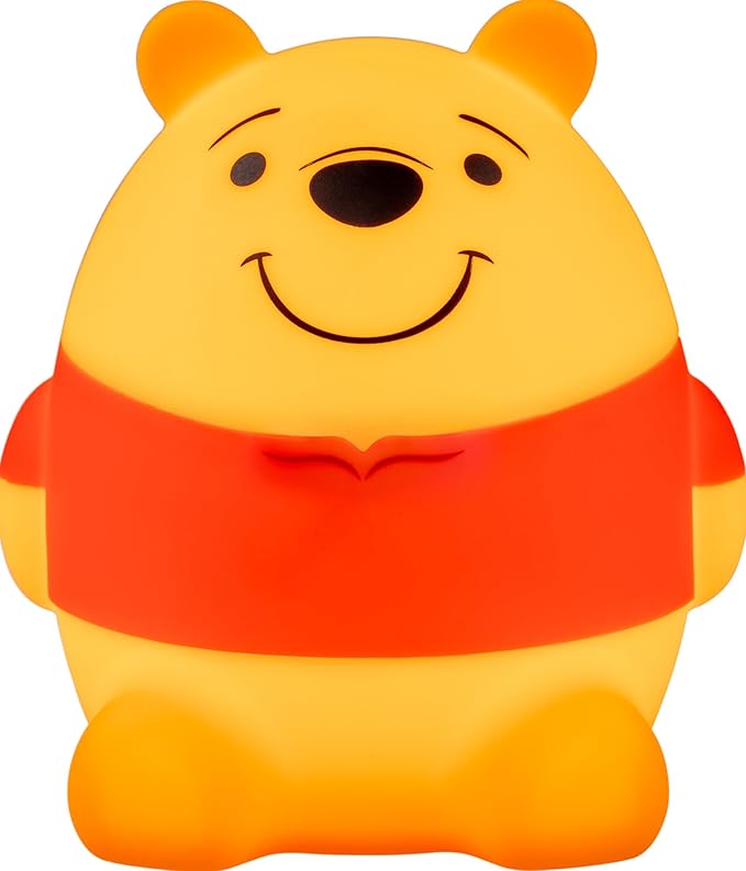 Disney Winnie The Pooh Squish Light, Night Light for Kids, USB Lamp, Battery Operated, Dimmable, Ideal for Bedroom, Playroom, Living Room, and More, 83189 - Bloomnest