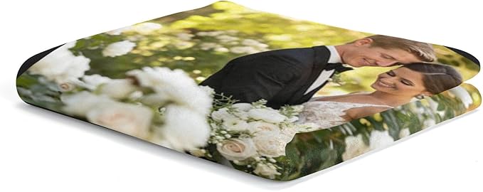 Custom Blanket with Photos, Personalized Photo Blankets Using My Own Photos, Customized Blankets with Pictures, Personalized Gifts for Women Men Baby Child - Bloomnest