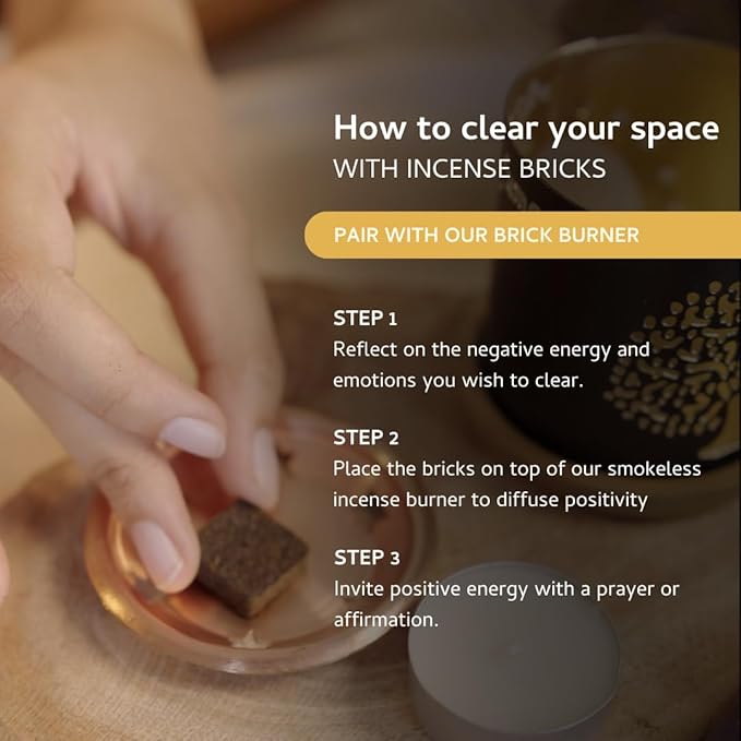 Palo Santo & Copal Smokeless Incense Bricks Refill | 3 x 9 Bricks | Aromatherapy | Smudging | Made with Essential Oils | Natural Air fresheners for Home | Spiritual Meditation Accessories Aromafume