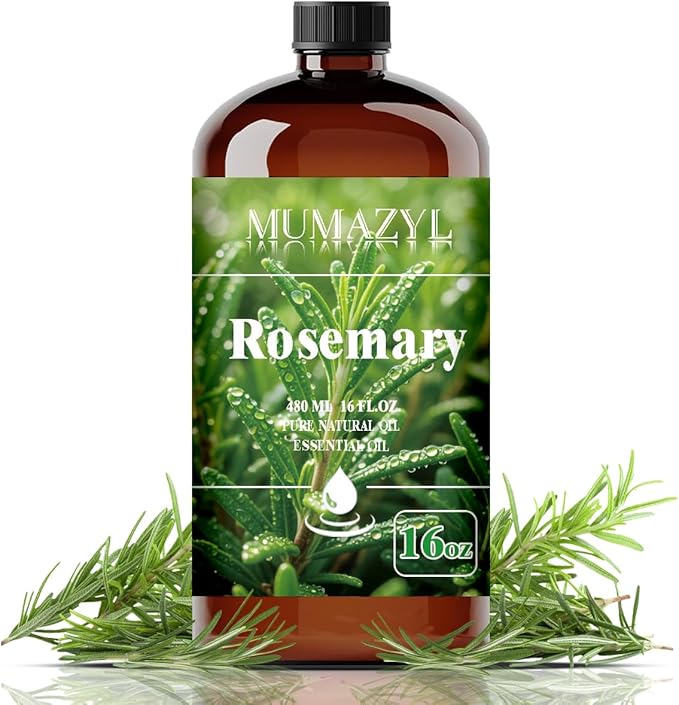 Rosemary Essential Oil, Rosemary Oil 16 Fl Oz 480ML for Diffuser Humidifier Yoga Cleaning DIY Candle Soap Making Essential Oils - Bloomnest