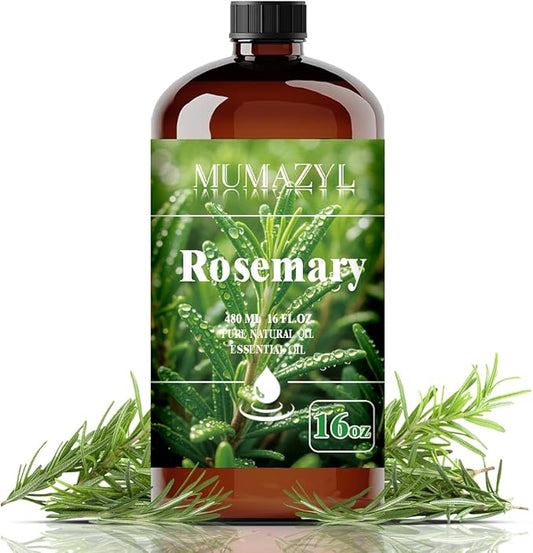 Rosemary Essential Oil, Rosemary Oil 16 Fl Oz 480ML for Diffuser Humidifier Yoga Cleaning DIY Candle Soap Making Essential Oils - Bloomnest