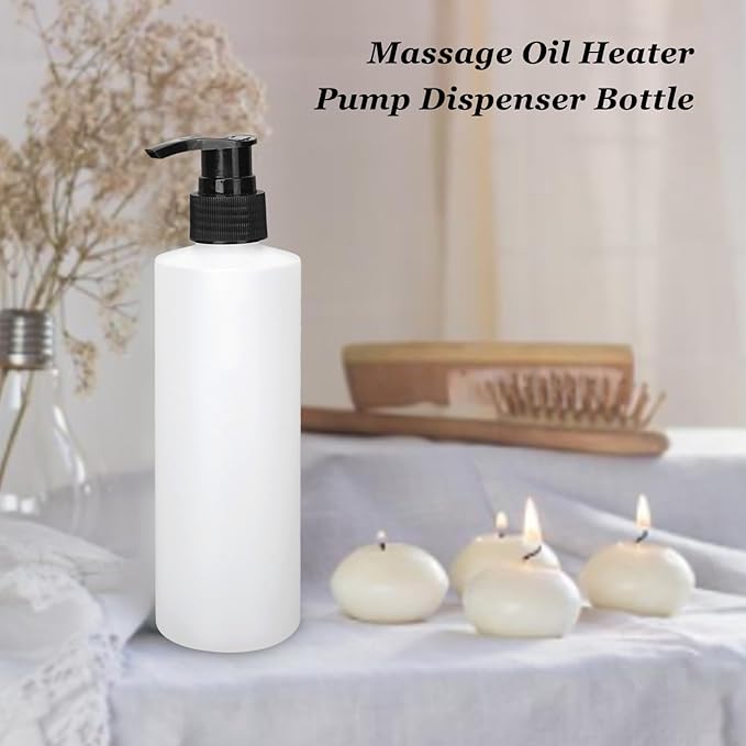 2PCS Massage Oil Dispenser, Reusable Bottles, Heater Pump and Replacement Accessories for Oil Warmer - Bloomnest