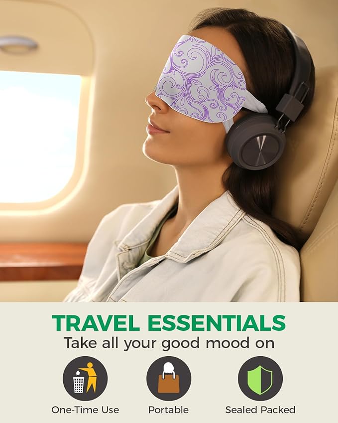 ProCIV 20-Pack Steam Eye Masks for Dry Eyes, Warm Eye Mask, Relief Fatigue & Dark Circle, Heated Eye Mask for Puffy Eyes, Disposable Sleep Mask, Moist Hot Compress Eye Patch for Sleeping, 4 Flavors - Bloomnest