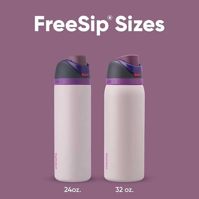 Owala FreeSip Insulated Stainless Steel Water Bottle with Straw for Sports, Travel, and School BPA-Free Sports Water Bottle, 32 oz, Dreamy Field Owala