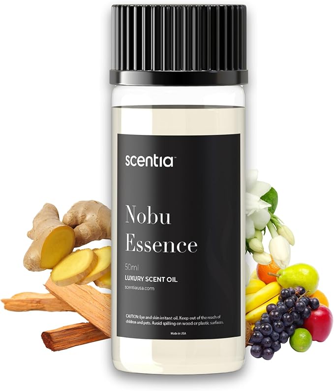 Scentia Hotel Diffuser Oil Inspired by The Nobu Hotel Scent - 50 mL 1.69 fl oz - Fragrance Oil Blend Jasmine, Lilly, Sandalwood & Fresh Citrus for Ultrasonic & Cold Diffusers - Nobu Essence - Bloomnest
