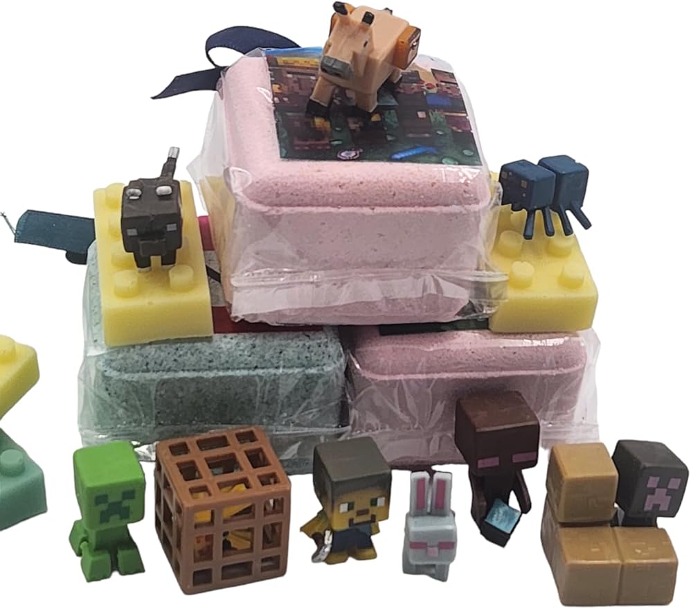 Bath Bombs for Kids with New Popular Toys Inside - Bang - Boom - TNT - Made in USA, Natural Ingredients (6 Count) Pack of 1 - Bloomnest