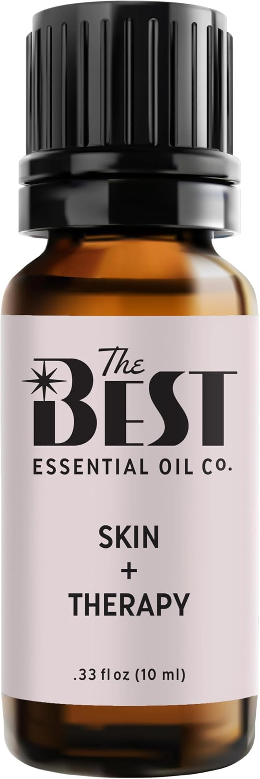 The Best Skin + Therapy Essential Oil Blend- Premium Grade- 100% Pure & Natural for Aromatherapy, Diffuser, Spa, Massage, Air Freshener- 10 ml (.33 fl oz) - Bloomnest