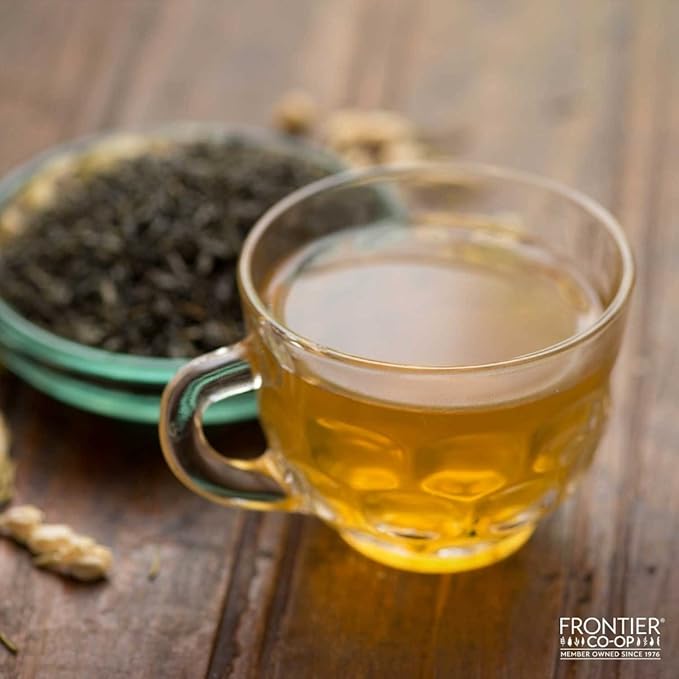 Frontier Co-op Organic Fair Trade Jasmine Green Tea, 1-Pound Bulk, Delicate Loose Leaf Green Tea, Floral, Dry & Medium Bodied - Bloomnest