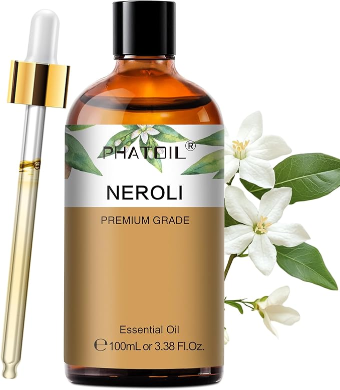 PHATOIL Neroli Essential Oil - Pure Aromatherapy Oil for Natural Skin Care, Home Freshening, DIY Candle & Soap Making 3.38 Fl Oz - Bloomnest