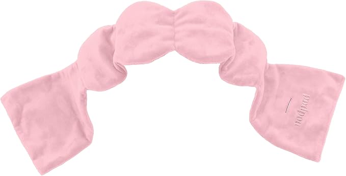 Nodpod Weighted Blanket & Sleep Mask Bundle – Ultra-Soft Body Blanket with Glass Beads + Light-Blocking Eye Mask – Relaxation, Comfort, Travel & Better Sleep - Blush Pink - Bloomnest