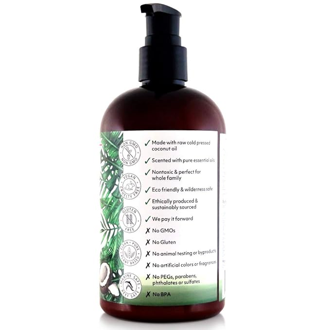 Coco Fiji Face & Body Lotion Infused With Coconut Oil | Lotion for Dry Skin | Moisturizer Face Cream & Massage Lotion for Women & Men | Tea Tree Spearmint 12 oz, Pack of 3 - Bloomnest