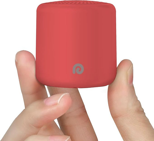 Dreamegg Travel White Noise Machine - Portable for Baby Adults, 16 Nature Sounds, Timer, Sleeping Gift, Red