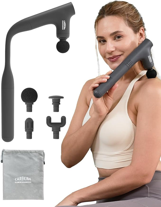 Convertible 3-in-1 Massage Gun Deep Tissue with Extended Handle, Back Pain Relief Percussion Muscle Massager for Neck Shoulder Men Women - Bloomnest
