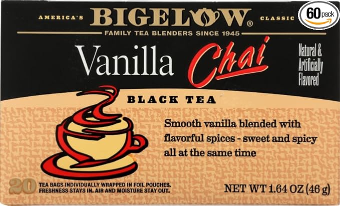 Bigelow VANILLA CHAI Tea - 20 Count (16 Pack)16 - Bloomnest