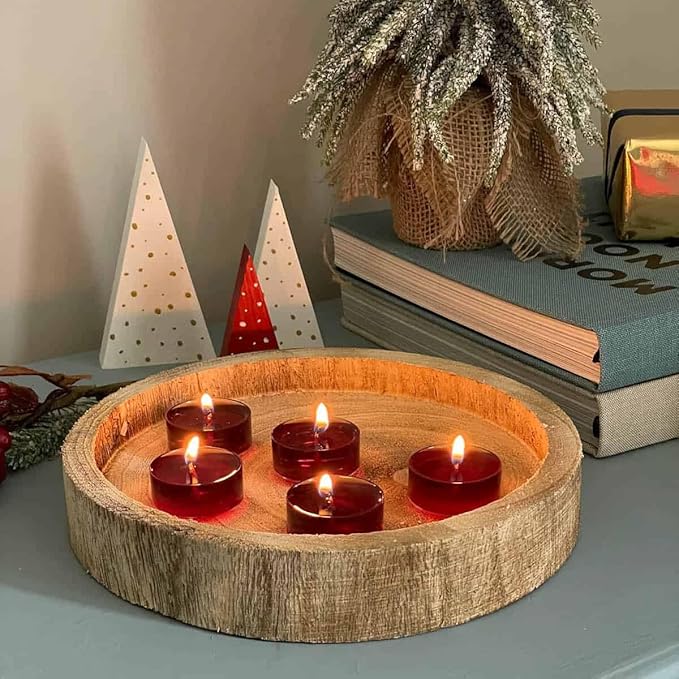 PartyLite Set of 12 Tea Lights Candles, Cashmere & Cocoa Scent, Aromatherapy Scented Candles Gift Set, Up to 4 to 6 Hours Burn Time - Bloomnest