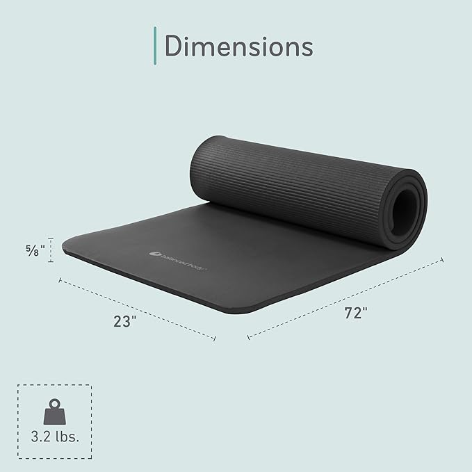 Balanced Body Aeromat Pilates and Yoga Mat for Floor Exercise, Extra-Thick Floor Workout Mat for Pilates or Yoga Exercises and Workouts, Studio or Home Gym Mat - Bloomnest