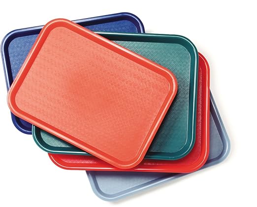 Carlisle FoodService Products CT101423 Café Standard Cafeteria / Fast Food Tray, 10" x 14", Gray - Bloomnest