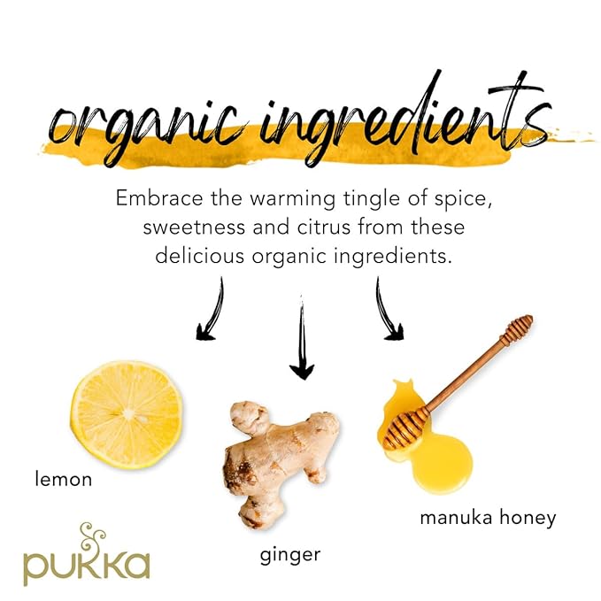Pukka Tea Bags, Organic (Chamomile Vanilla and Manuka Honey, & Lemon Ginger and Manuka Honey) (2ea / 20ct) (Variety Pack) - Bloomnest