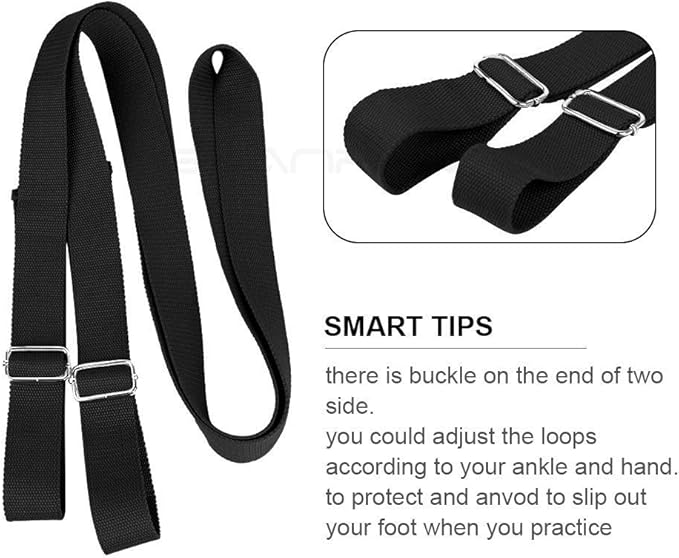 Adjustable Leg Stretcher Lengthen Ballet Stretch Band - Easy Install on Door Flexibility Stretching Leg Strap Great Cheer Dance Gymnastics Trainer Stretching Equipment Taekwondo Training - Bloomnest