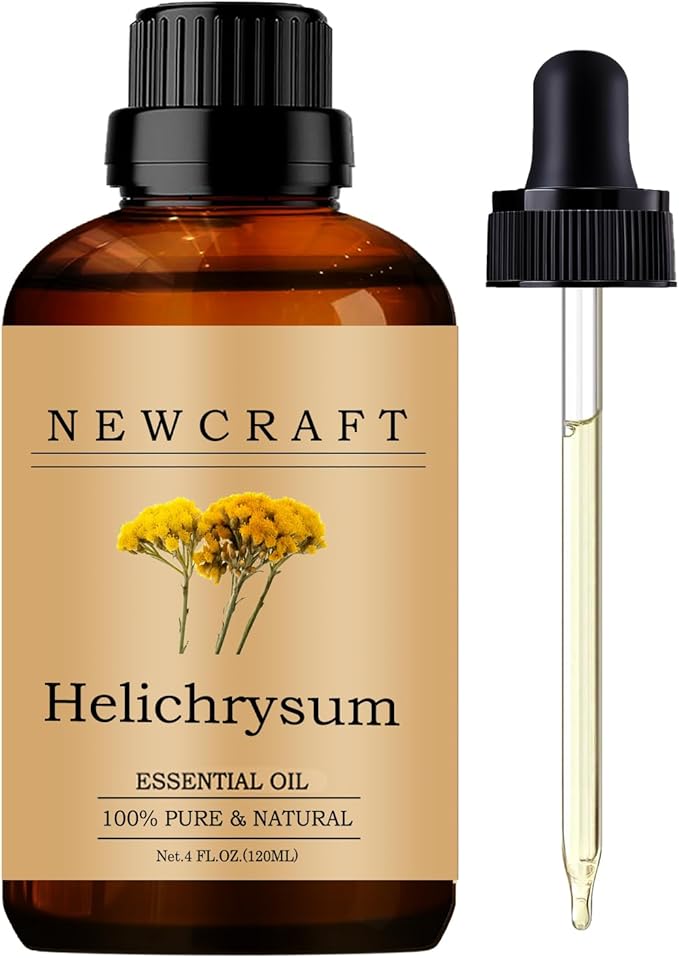 Helichrysum Essential Oils, 100% Pure and Natural Essential Oil for Aromatherapy Diffuser - Helichrysum/4 Fl Oz NewCraft