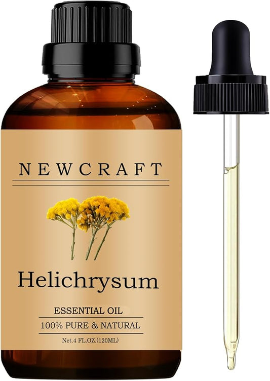 Helichrysum Essential Oils, 100% Pure and Natural Essential Oil for Aromatherapy Diffuser - Helichrysum/4 Fl Oz NewCraft