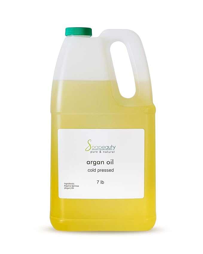 Soapeauty ARGAN OIL | 100% Natural & Pure | Cold Pressed & Deodorized | Carrier for Essential Oils, Face, Body and Skin Care, Hair Growth & Moisturizer | 7 lb - Bloomnest